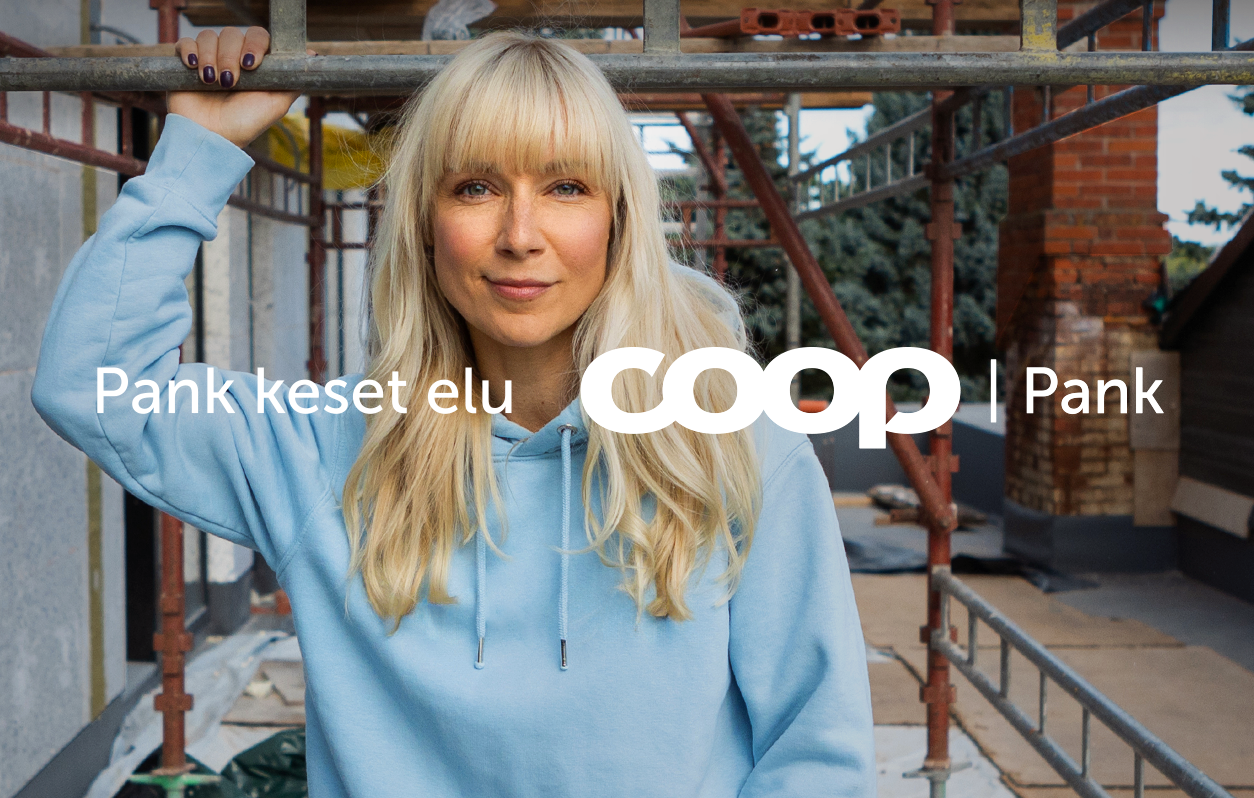 Coop Pank image campaign: Lenna Kuurmaa